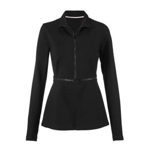 Cabi Relax Convertible Stretch Black Zip-Up Blazer
